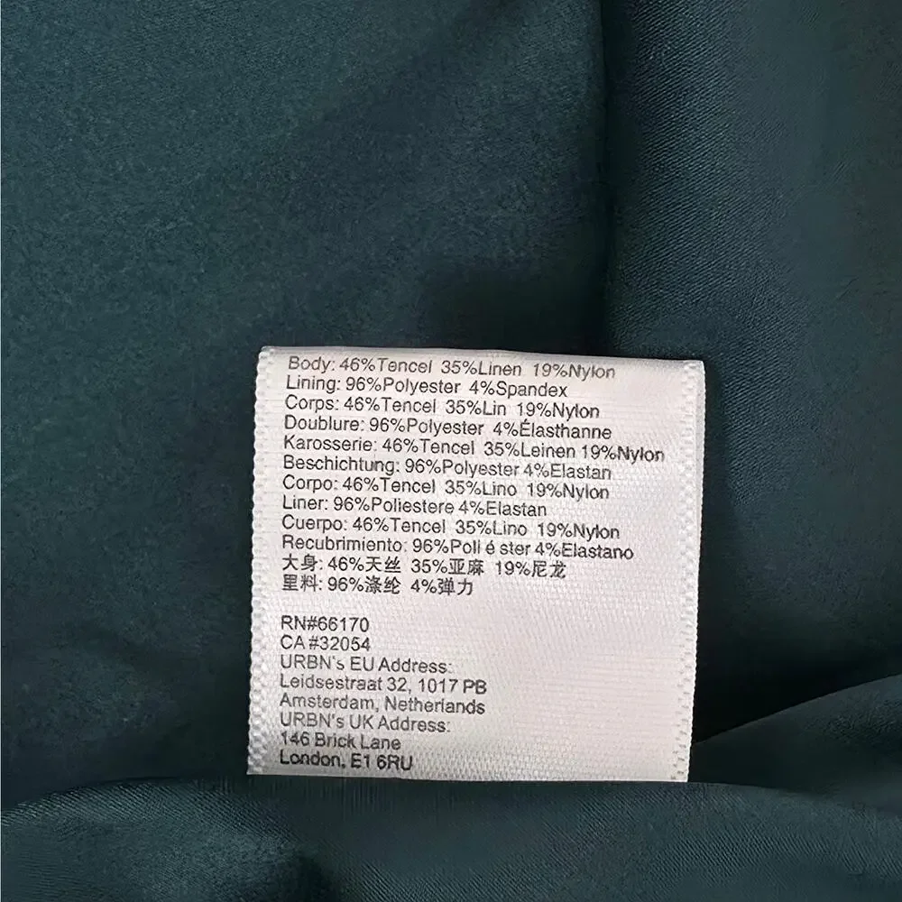 V. Chapman The Emma Dress in Emerald Peony Print Maxi Dress Sz 8 NWT+I - Picture 13 of 14